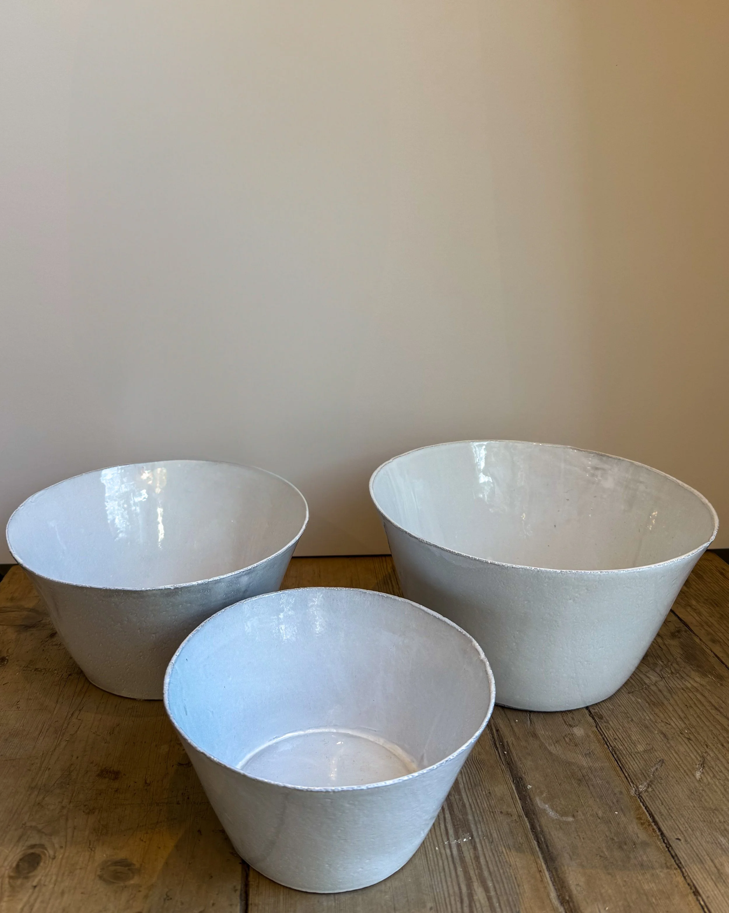 Astier de Villatte Large Adelaide Salad Bowl — Home Interiors